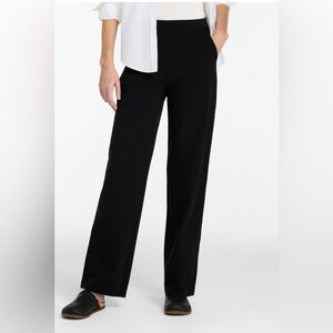LL Bean Women’s Perfect Pants Straight Leg Black Size 2X Pull On Stretch NWT